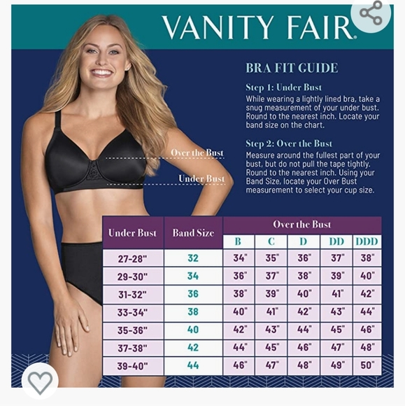 Nwt Vanity Fair Beauty back bra - Picture 3 of 7